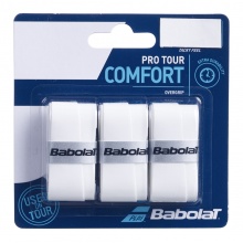 Babolat Overgrip Pro Tour (Komfort) 0.6mm weiss 3er